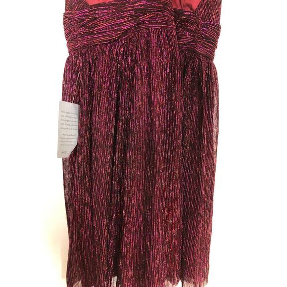 Lulus Ailey Dress Twist Back Skater Red S NWT - Picture 8 of 12